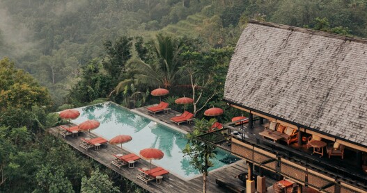 Buahan, A Banyan Tree Escape is surrounded by Bali's dense green jungle.