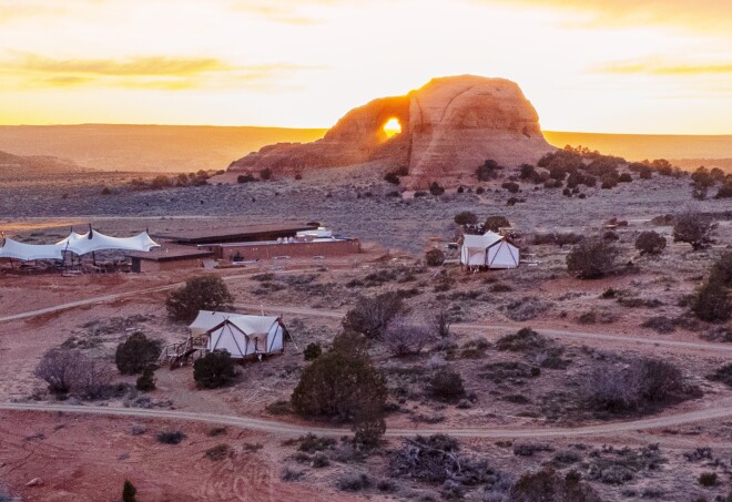 The scenic campground at Ulum Moab.