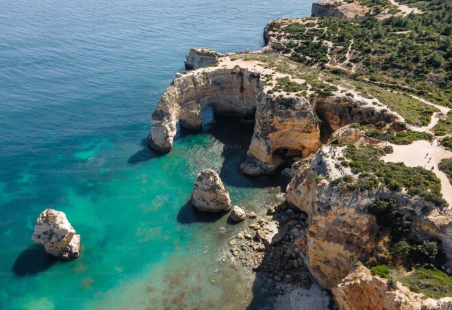 The stunning coastline of the Algarve, Portugal