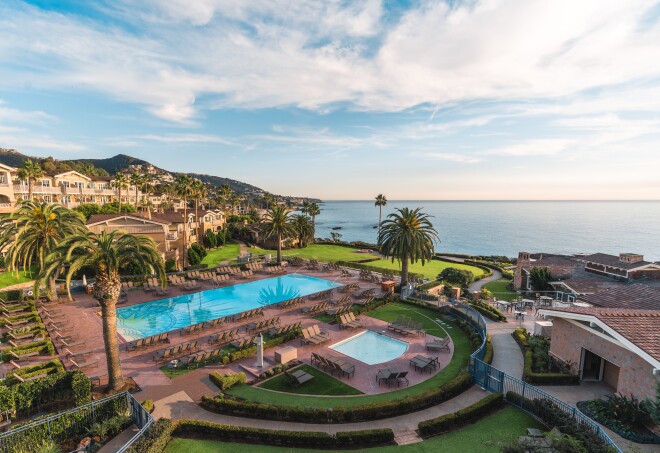 The Montage Laguna Beach sits along the sun-soaked coast of Orange County.